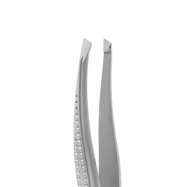 Staleks Classic 12 Type 3 - пінцет для брів (широкий скошений) з нержавіючої сталі 002845 фото