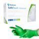 Рукавички нітрилові текстуровані зелені M-size Medicom SafeTouch Advanced Green, 100шт/уп, 1104-TG-C 007324 фото 1