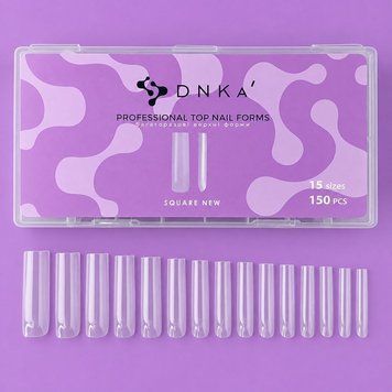 Верхние формы DNKa&rsquo; Square NEW (150 шт/уп) для наращивания ногтей 001121 фото