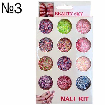 Набір декору №3 Sky Nail Art (12шт/уп) для дизайну нігтів 003642 фото