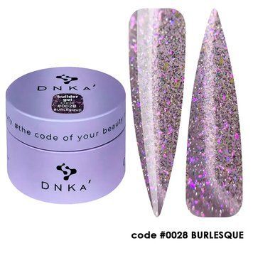 Моделирующий гель DNKa' Builder Gel #0028 BURLESQUE на 30 мл для укрепления ногтей 002224 фото
