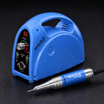 Фрезер Мокс X806 на 80W &ndash; 55000 об/мин (синий/sky blue) для снятия материала и обработки кутикулы 000609 фото
