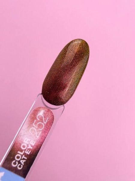 Светловідбиваючий гель-лак LunaMoon Color Cat Eye 13 мл для манікюру та педикюру №252 002530 фото