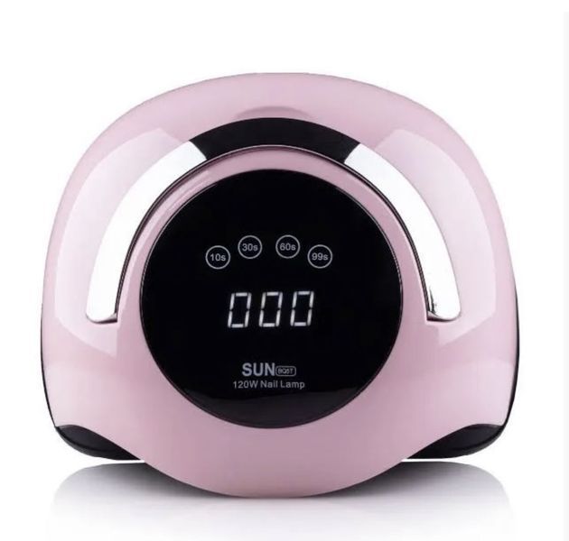 Лампа SUN BQ5T UV/LED 120W (розовая) для сушки ногтей, гель-лака 000015 фото