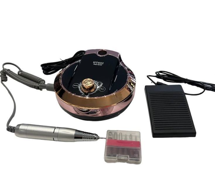Фрезер HT602 Chrome на 65W - 35000 об/хв (бронзовий) для манікюру та педикюру 000651 фото