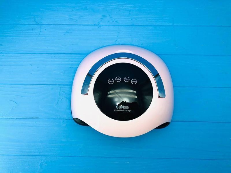 Лампа SUN BQ5T UV/LED 120W (розовая) для сушки ногтей, гель-лака 000015 фото