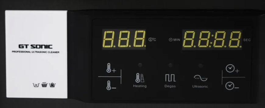 Ультразвукова ванна-мийка чорна GT Sonic-S6 на 150W - 6000 мл для чистки та стерилізації манікюрних і косметологічних інструментів 000858 фото