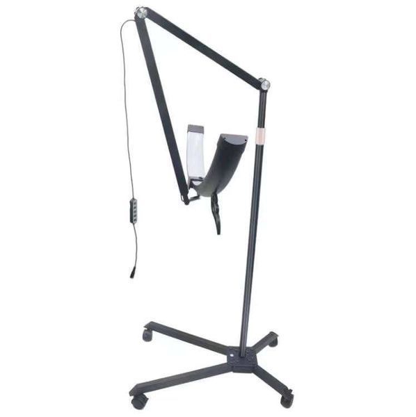 Лампа бестеневая напольная черная HD-M600X на 36W (57,5 см), для освещения рабочей зоны бьюти мастеров 001260 фото