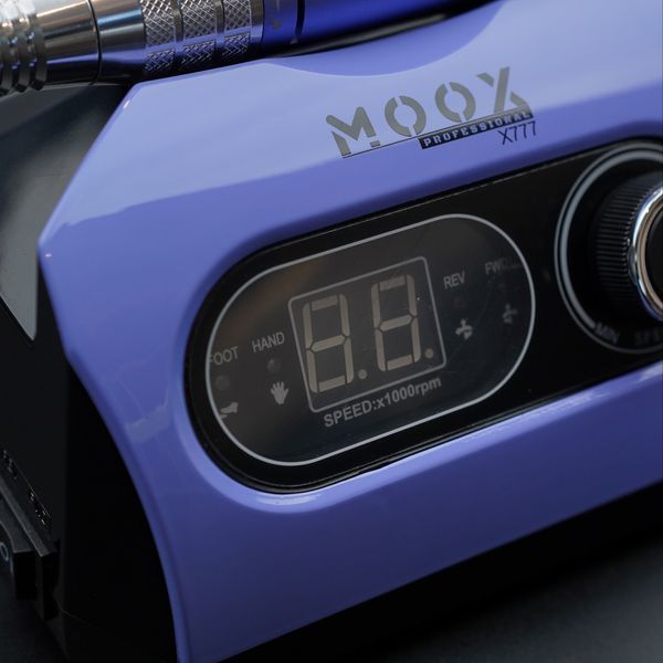 Фрезер Мокс X777 на 80W &ndash; 50000 об/мин (фиолетовый/purple) для снятия материала и обработки кутикулы 000579 фото