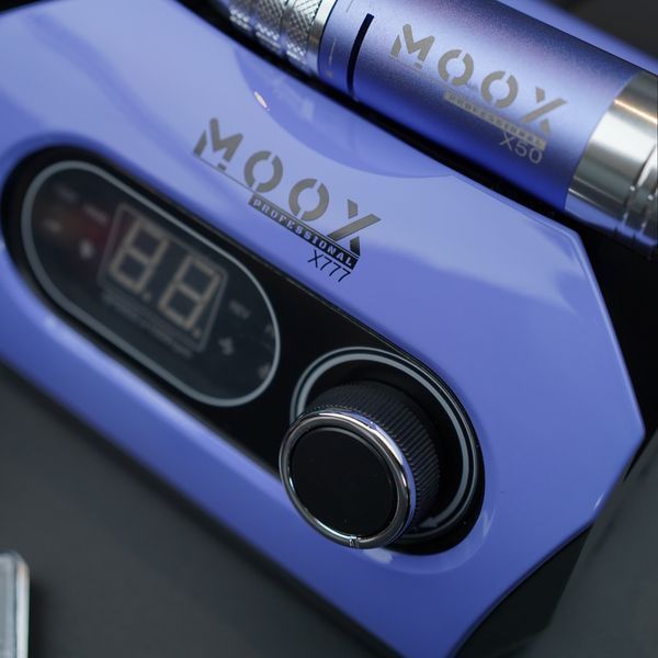 Фрезер Мокс X777 на 80W &ndash; 50000 об/мин (фиолетовый/purple) для снятия материала и обработки кутикулы 000579 фото