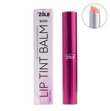 Відтінковий бальзам для губ Zola Lip Tint Balm 01 Natural (нюд) 000952 фото