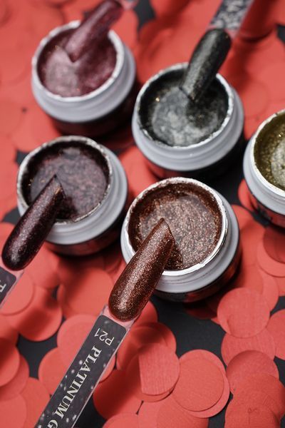 Гель с шиммером Platinum Gel (Бегония №21, 5 мл) Дизайнер для маникюра и педикюра 005632 фото