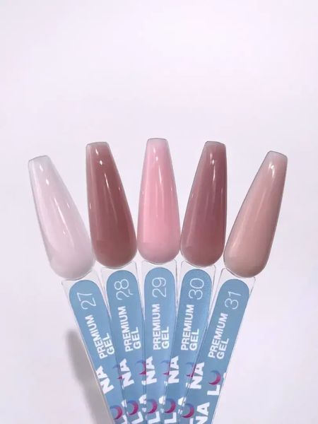 Гель LUNAMoon Premium Gel №31 рефіл на 100 мл для зміцнення, вирівнювання та нарощування нігтів 002011 фото