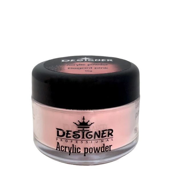 Акриловая пудра Дизайнер (15 г) Acrylic powder Elegant pink для укрепления ногтевой пластины 008226 фото