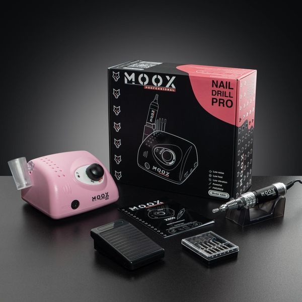 Фрезер Мокс X800 на 70W - 50000 об/мин (розовый/pink) для маникюра и педикюра 000581 фото