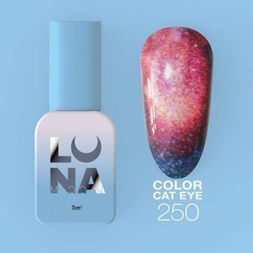 Гель-лак "Кошачий глаз" LunaMoon Cat Eye 8 мл для маникюра и педикюра №250 007276 фото