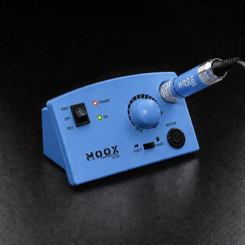 Фрезер Мокс X104 на 65W - 45000 об/мин (синий/sky blue) для снятия материала и обработки кутикулы 000514 фото