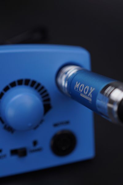 Фрезер Мокс X104 на 65W - 45000 об/хв (синій/sky blue) для зняття матеріалу та обробки кутикули 000514 фото