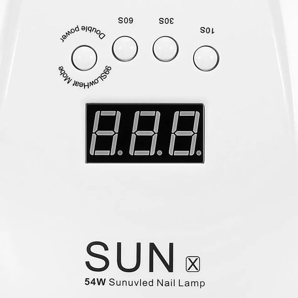 Лампа SUN X UV/LED 54W (белая) для сушки ногтей, гель-лака 000075 фото