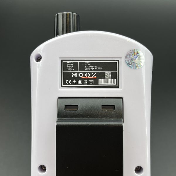 Фрезер Мокс IX10 на 35W &ndash; 45000 об/мин (белый/white) на аккумуляторе 2000mAh для маникюра и педикюра 006734 фото