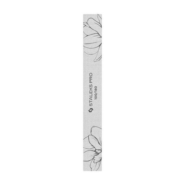 Пилка пряма Staleks Expert 20 (100/180 грит) 25 шт/уп мінеральна для манікюру та педикюру 001977 фото
