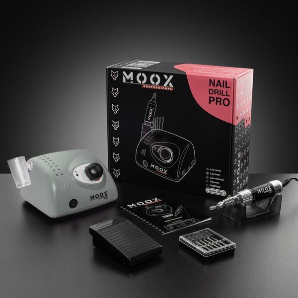 Фрезер Мокс X800 на 70W - 50000 об/мин (серый/grey) для маникюра и педикюра 000582 фото