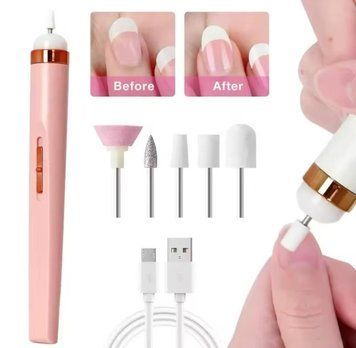 Фрезер-ручка на 15W - 20000 об/хв (рожева) на USB для зняття матеріалу та обробки кутикули 000686 фото