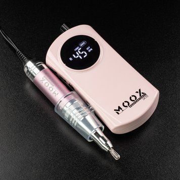 Фрезер Мокс IX10 на 35W - 45000 об/мин (розовый/pink) на аккумуляторе 2000mAh для маникюра и педикюра 006735 фото