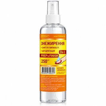 Рідина Nail Prep & Finish Фурма (250 мл) для знежирення та зняття липкого шару з нігтів 006793 фото