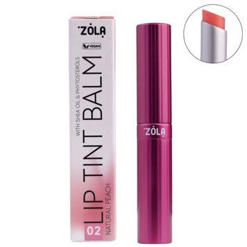Відтінковий бальзам для губ Zola Lip Tint Balm 02 Natural Peach 000953 фото