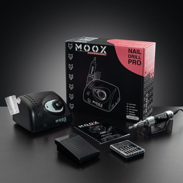 Фрезер Мокс X800 на 70W - 50000 об/мин (черный/black) для маникюра и педикюра 000583 фото