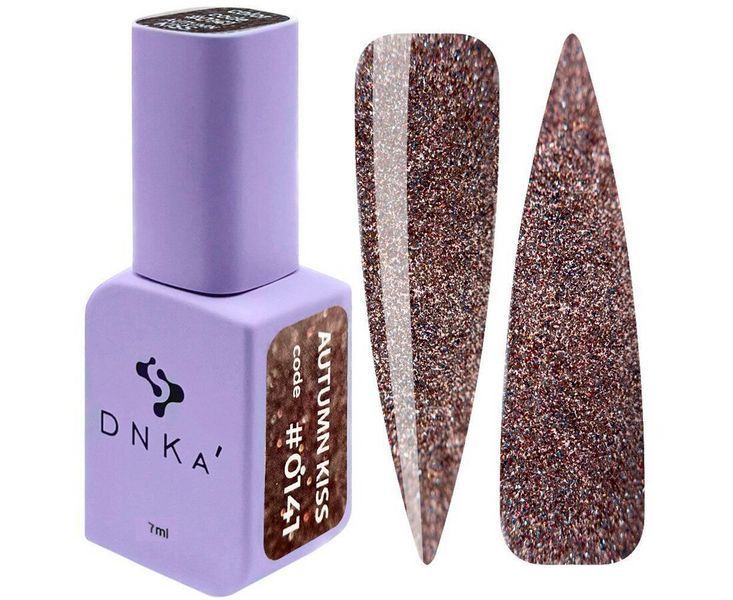 Кольоровий гель-лак DNKa' Gel Polish Autumn Kiss #0141 на 7 мл &mdash; для манікюру та педикюру 003048 фото