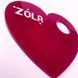 Розовая палитра Zola в форме сердца для смешивания текстур 002967 фото 2